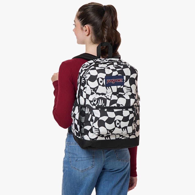 Jansport Black and White Printed Backpack for Kids - Image 2